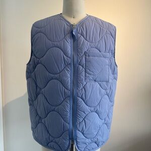 Arket Blue Puffer Vest